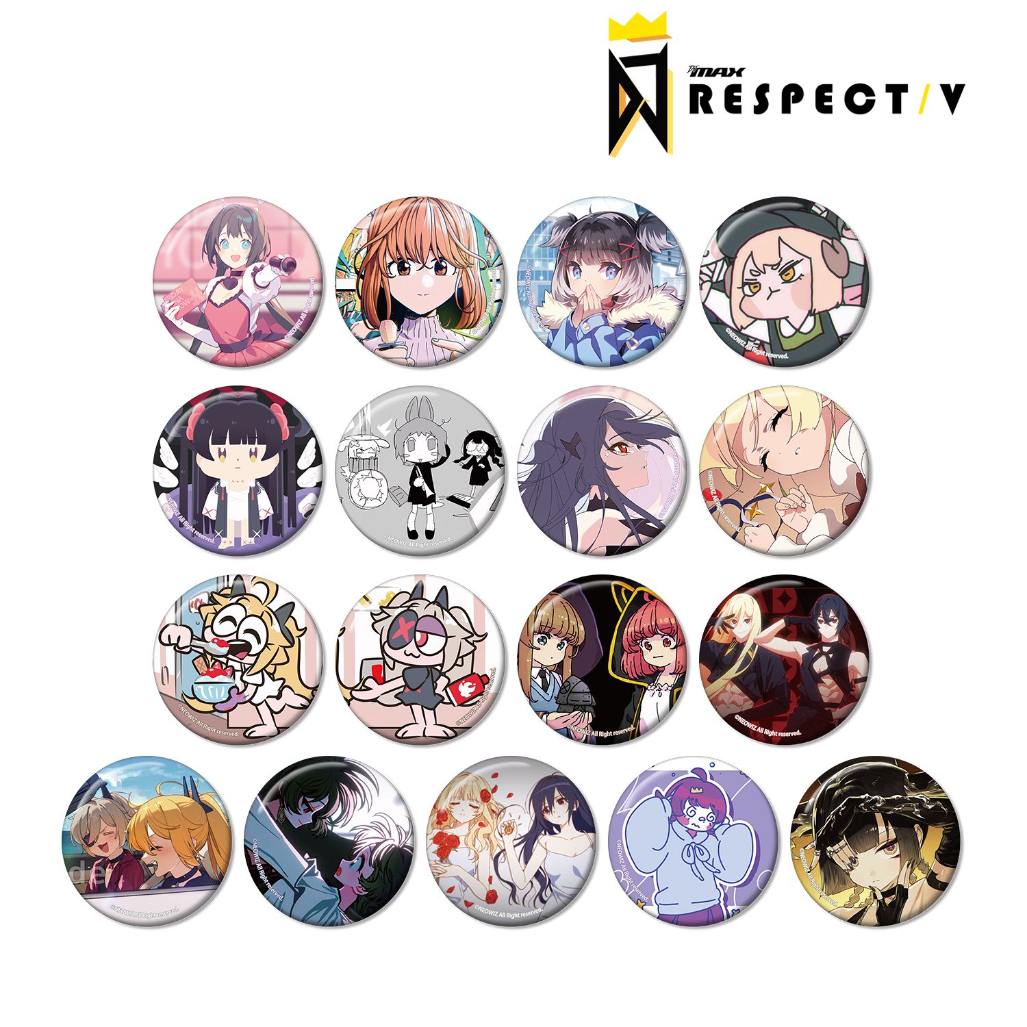 DJMAX RESPECT V トレーディング缶バッジ(単位/単品) 画像 3 | AniSmile