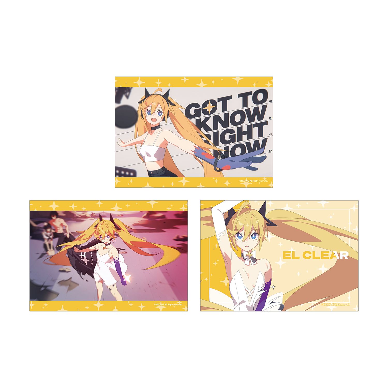 DJMAX RESPECT V エル・クリア ブロマイド3枚セット - 公式商品画像 | AniSmile