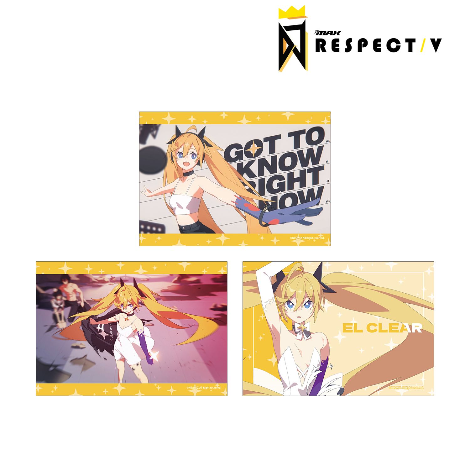 DJMAX RESPECT V エル・クリア ブロマイド3枚セット 画像 2 | AniSmile