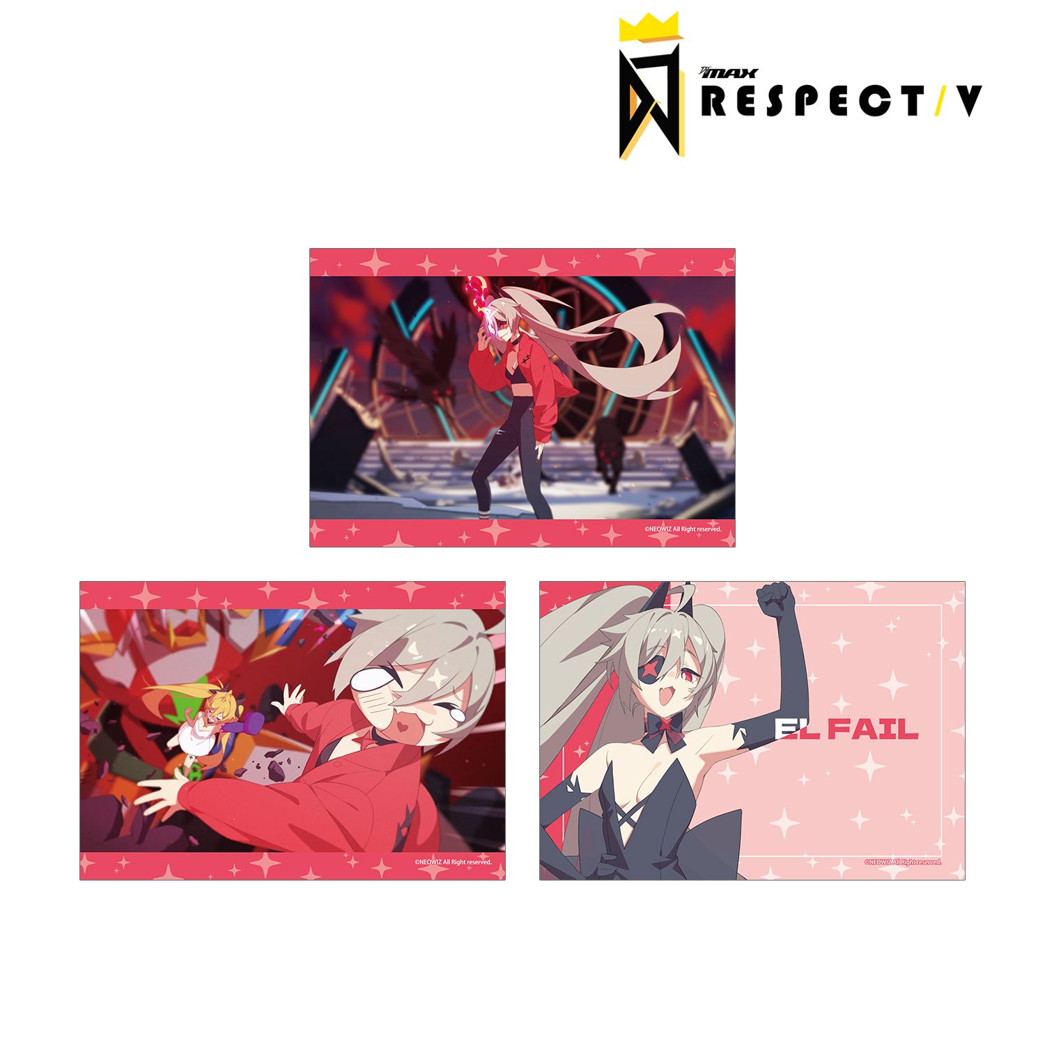 DJMAX RESPECT V エル・フェイル ブロマイド3枚セット 画像 2 | AniSmile