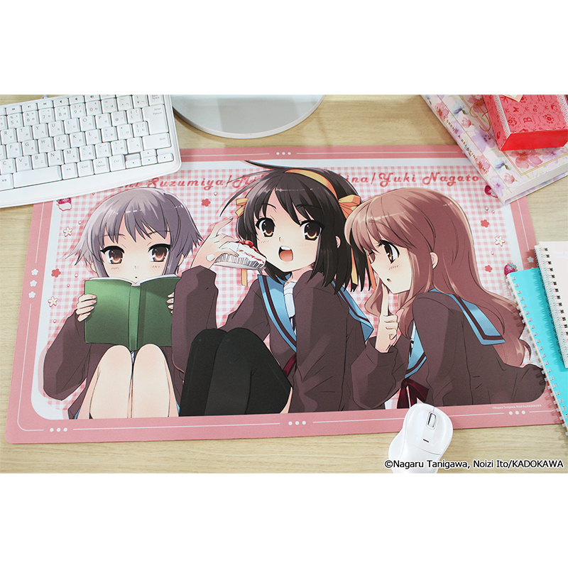 涼宮ハルヒシリーズ デスクマット【ハルヒ&みくる&有希】 画像 2 | AniSmile