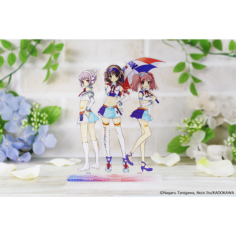 涼宮ハルヒシリーズ アクリルジオラマスタンド【ハルヒ&みくる&有希】 画像 2 | AniSmile