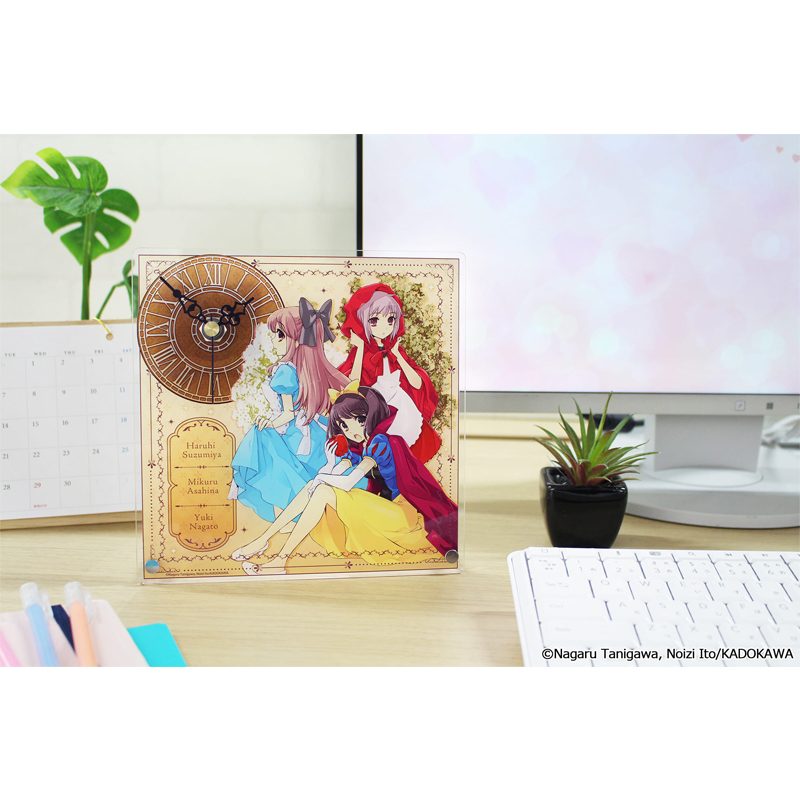 涼宮ハルヒシリーズ アクリル置時計 画像 3 | AniSmile