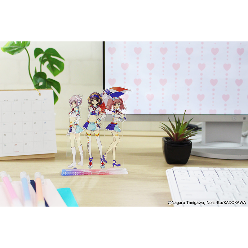 涼宮ハルヒシリーズ アクリルジオラマスタンド【ハルヒ&みくる&有希】 画像 3 | AniSmile