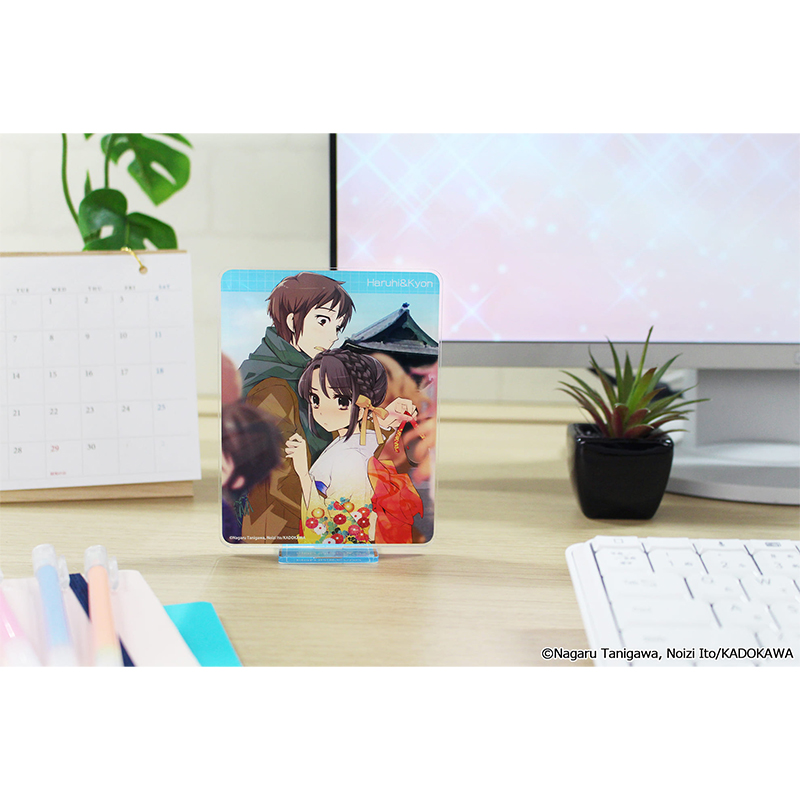 涼宮ハルヒシリーズ アクリルビジュアルボード【ハルヒ&キョン】 画像 4 | AniSmile