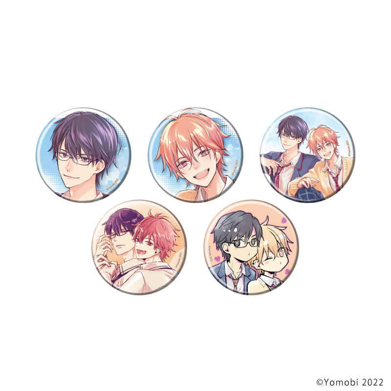 缶バッジ「どうしようもない、ぼくの初恋。」01/ブラインド(全5種)(公式&描き下ろしイラスト) - 公式商品画像 | AniSmile