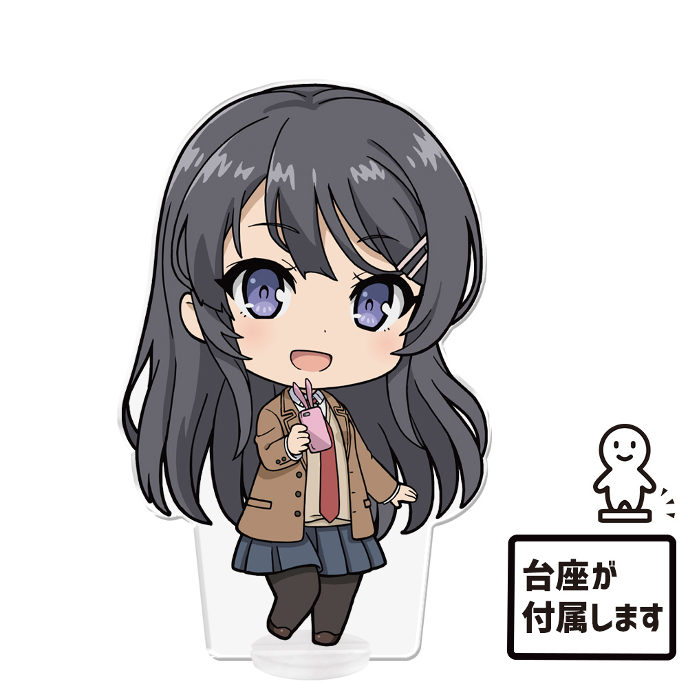 青春ブタ野郎シリーズ でかぷにこれ!アクリルフィギュア 桜島麻衣 制服ver. 画像 3 | AniSmile