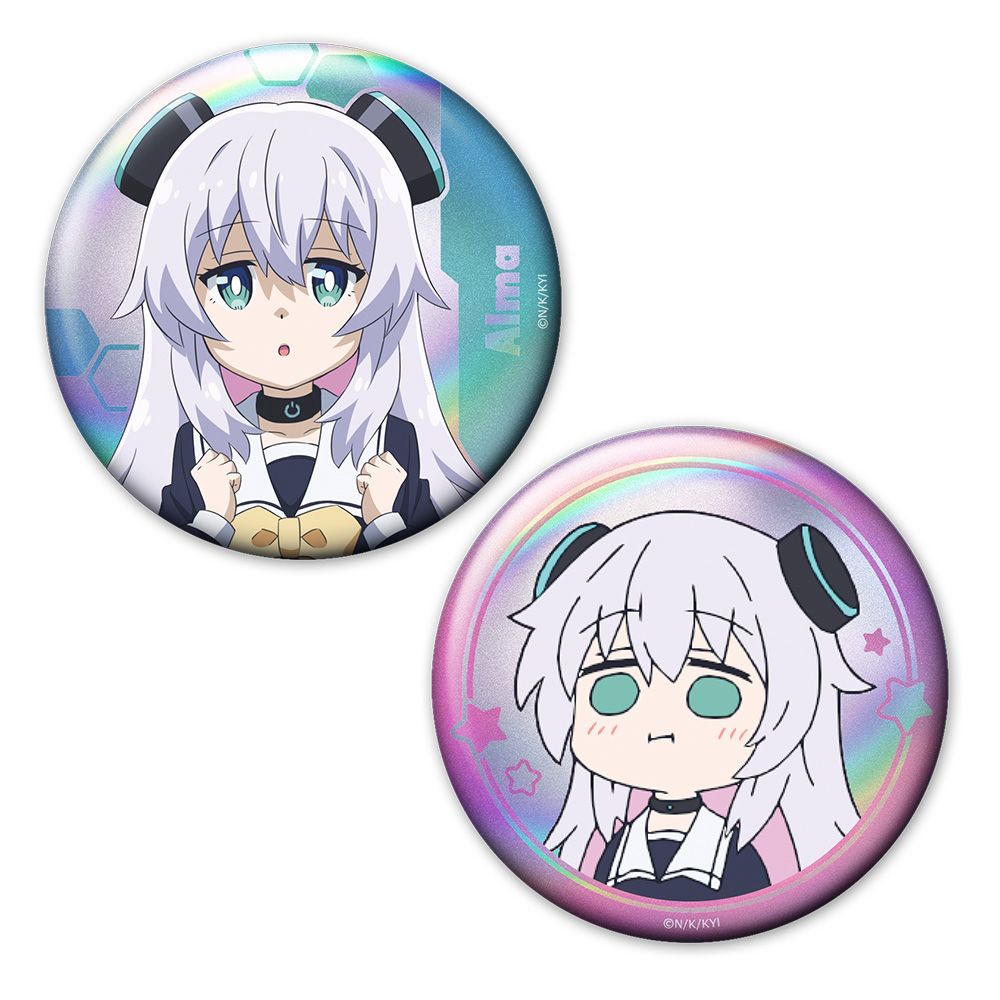 アルマちゃんは家族になりたい ホログラム缶バッジ2個セット アルマ - 公式商品画像 | AniSmile