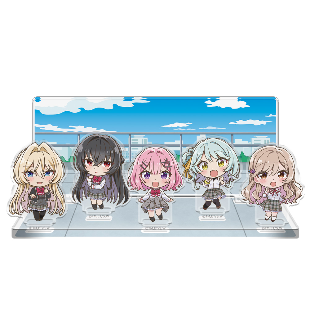 わたしが恋人になれるわけないじゃん、ムリムリ!(※ムリじゃなかった!?) アクリルジオラマ れな子&真唯&紫陽花&紗月&香穂 - 公式商品画像 | AniSmile