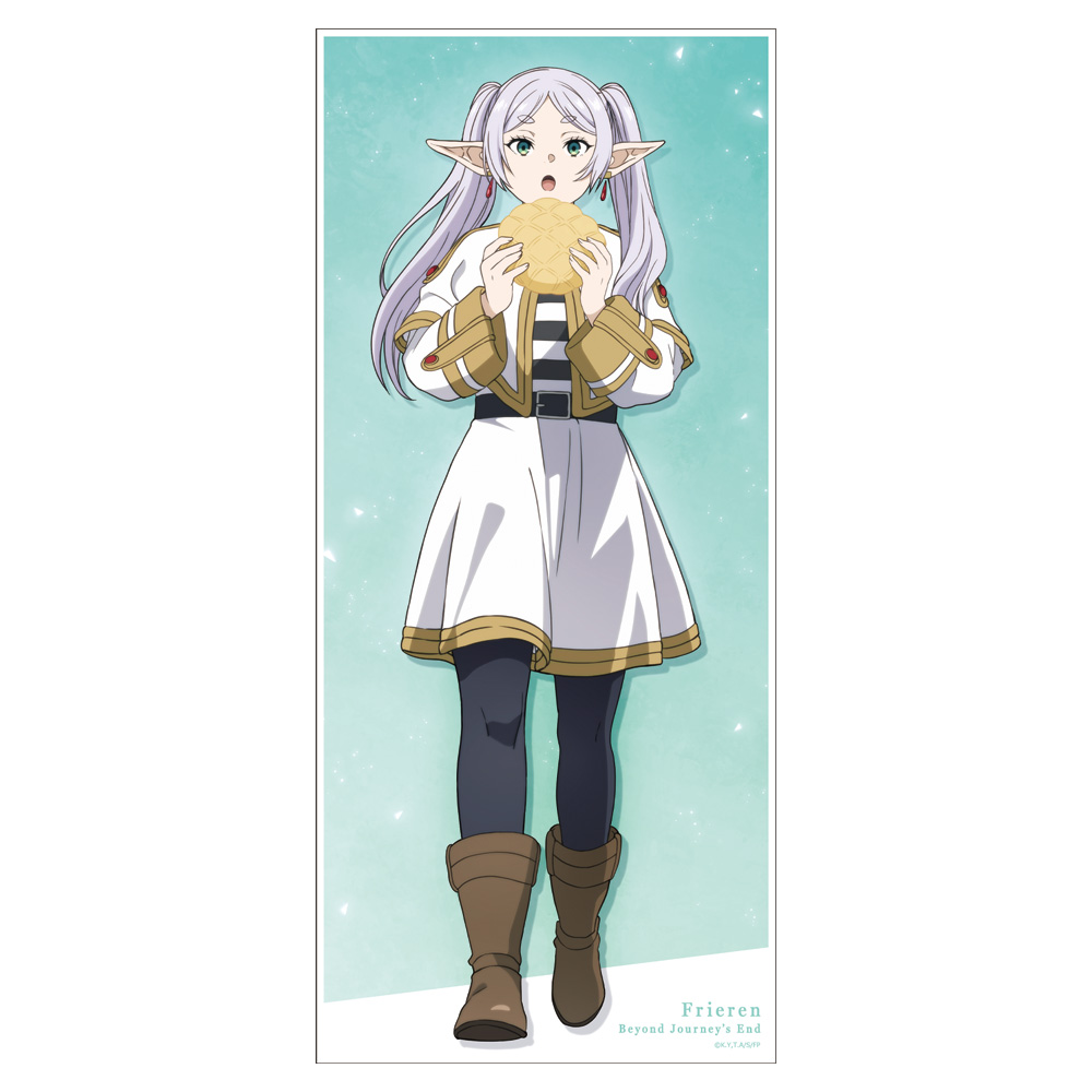 葬送のフリーレン 缶バッジ付キャラクター大判タオル フリーレン 画像 2 | AniSmile