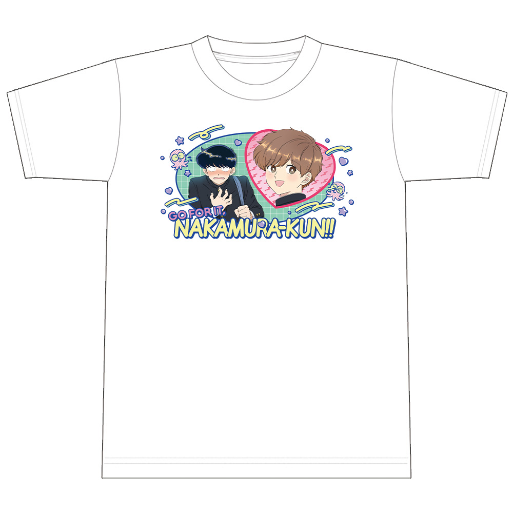 ガンバレ!中村くん!! Tシャツ 中村男久斗&広瀬愛貴 WHITEver. Lサイズ 画像 5 | AniSmile