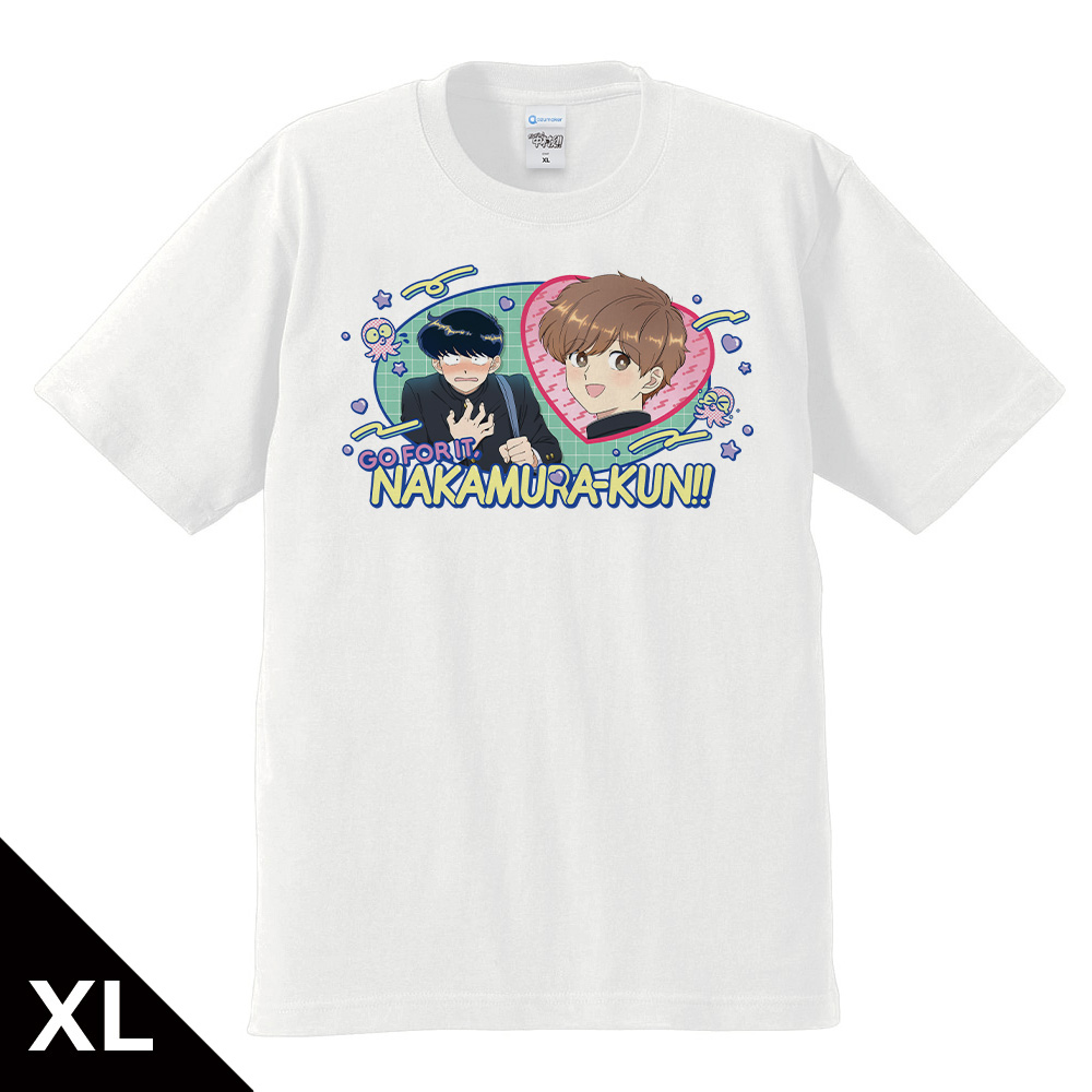 ガンバレ!中村くん!! Tシャツ 中村男久斗&広瀬愛貴 WHITEver. XLサイズ - 公式商品画像 | AniSmile