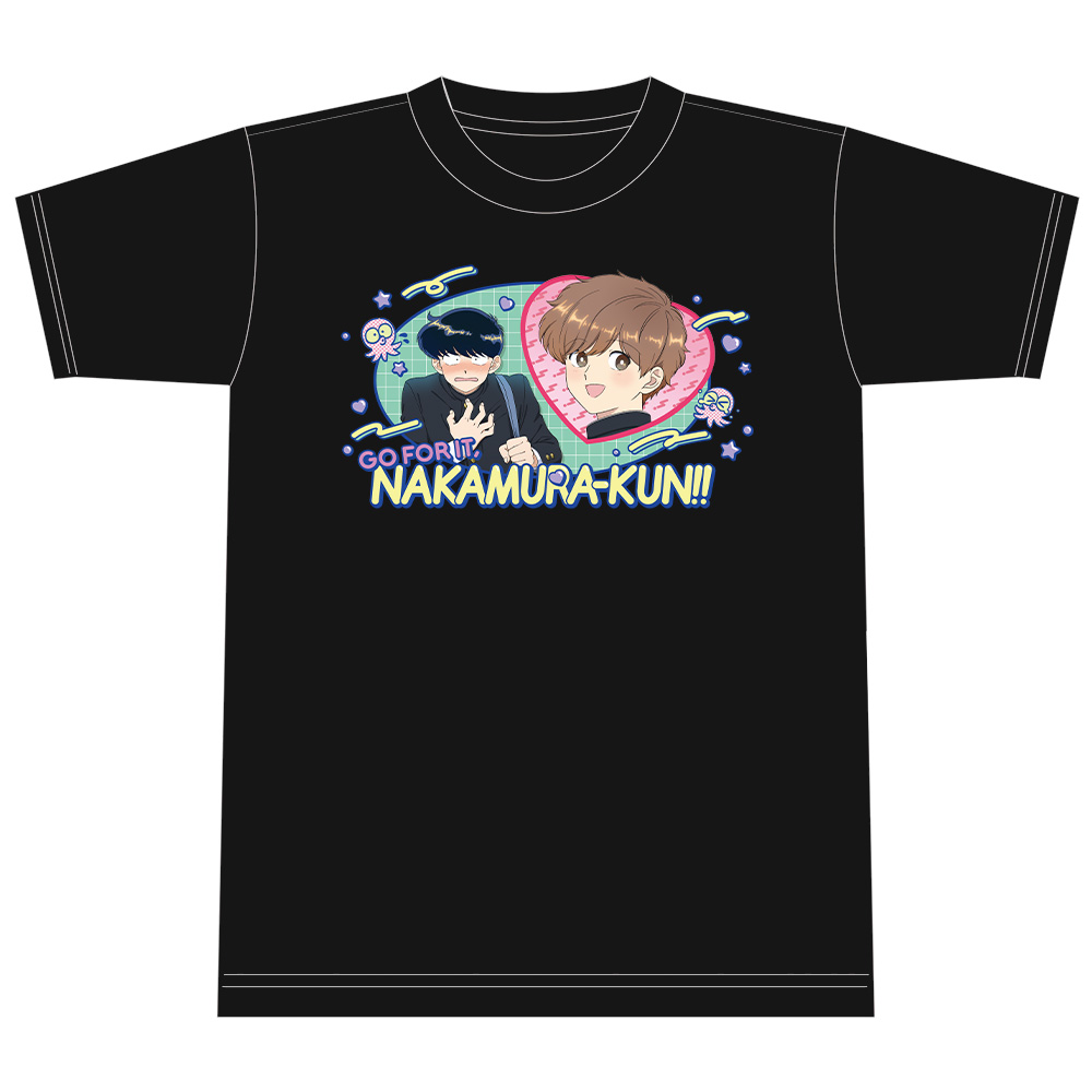 ガンバレ!中村くん!! Tシャツ 中村男久斗&広瀬愛貴 BLACKver. Lサイズ 画像 3 | AniSmile