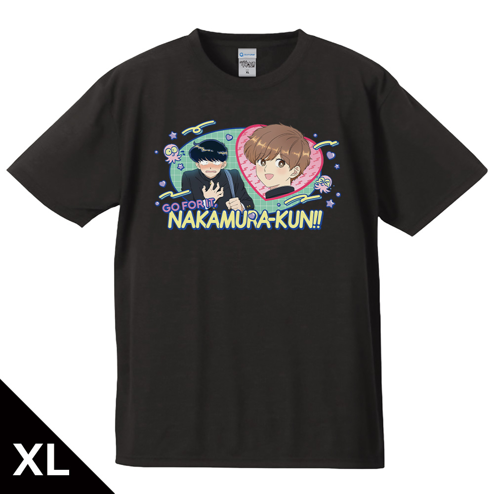 ガンバレ!中村くん!! Tシャツ 中村男久斗&広瀬愛貴 BLACKver. XLサイズ - 公式商品画像 | AniSmile