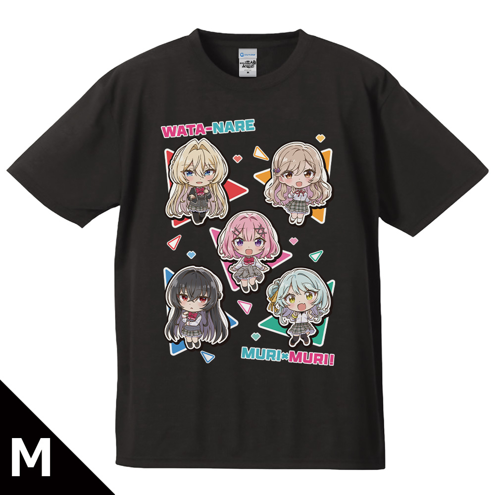 わたしが恋人になれるわけないじゃん、ムリムリ!(※ムリじゃなかった!?) Tシャツ れな子&真唯&紫陽花&紗月&香穂 デフォルメver. Mサイズ - 公式商品画像 | AniSmile