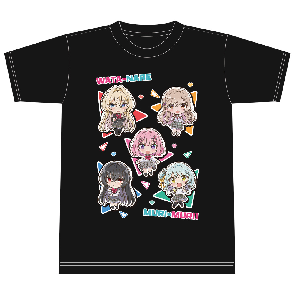 わたしが恋人になれるわけないじゃん、ムリムリ!(※ムリじゃなかった!?) Tシャツ れな子&真唯&紫陽花&紗月&香穂 デフォルメver. Mサイズ 画像 4 | AniSmile