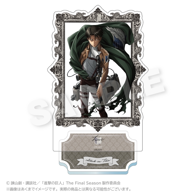 進撃の巨人 額縁アクリルスタンド リヴァイ - 公式商品画像 | AniSmile