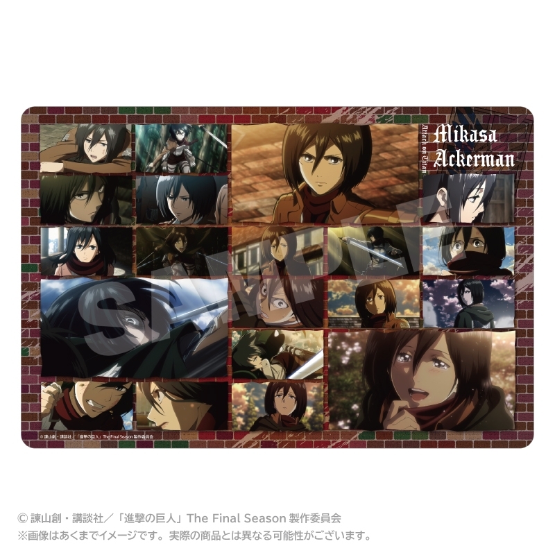 進撃の巨人 メモリーズデスクマット ミカサ・アッカーマン - 公式商品画像 | AniSmile
