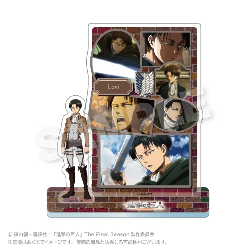 進撃の巨人 メモリーズアクリルマスコット リヴァイ - 公式商品画像 | AniSmile