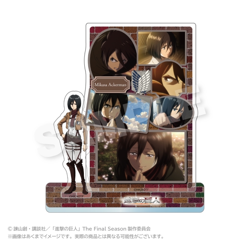 進撃の巨人 メモリーズアクリルマスコット ミカサ・アッカーマン - 公式商品画像 | AniSmile