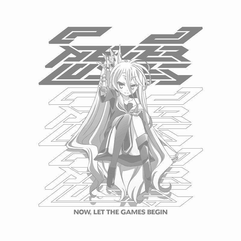 ノーゲーム・ノーライフ 「白」Tシャツ 『 』の片割れVer./WHITE-L 画像 2 | AniSmile