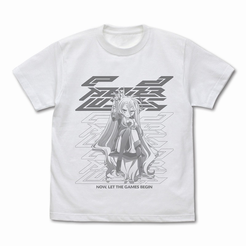 ノーゲーム・ノーライフ 「白」Tシャツ 『 』の片割れVer./WHITE-S - 公式商品画像 | AniSmile