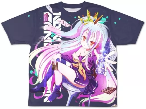 ノーゲーム・ノーライフ 描き下ろし 「白」 両面フルグラフィックTシャツ ASCIENTE!Ver./L - 公式商品画像 | AniSmile