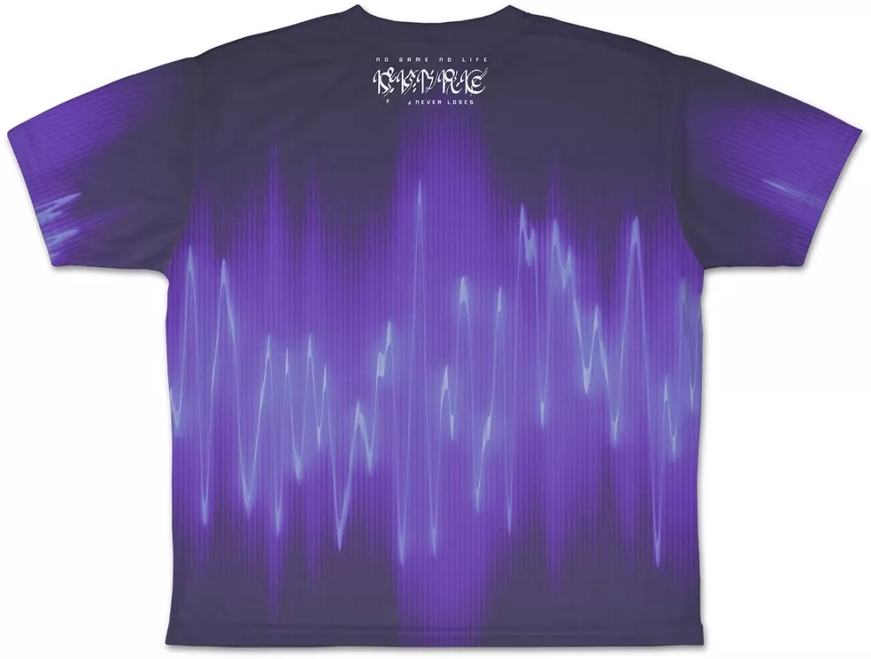 ノーゲーム・ノーライフ 「白」 両面フルグラフィックTシャツ Ver.4.0 WAVE/XL 画像 2 | AniSmile