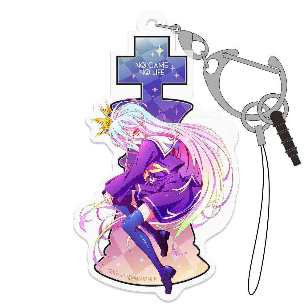 ノーゲーム・ノーライフ 「白」 デザインアクリルマルチキーホルダー - 公式商品画像 | AniSmile