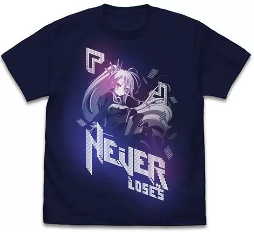 ノーゲーム・ノーライフ 「白」TシャツVer.2.0/NAVY-L - 公式商品画像 | AniSmile