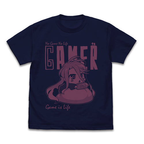 ノーゲーム・ノーライフ 「白」ゲームは人生 Tシャツ/NAVY-S - 公式商品画像 | AniSmile