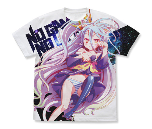 ノーゲーム・ノーライフ 「白」ねこみみVer. フルグラフィックTシャツ/WHITE-S - 公式商品画像 | AniSmile