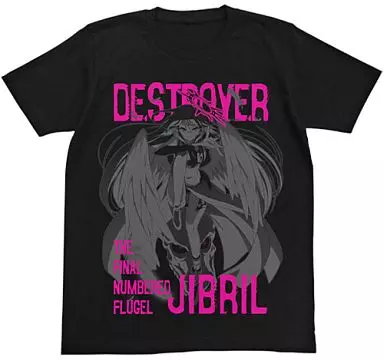 ノーゲーム・ノーライフ 「ジブリール」Tシャツ/BLACK-L - AniSmile