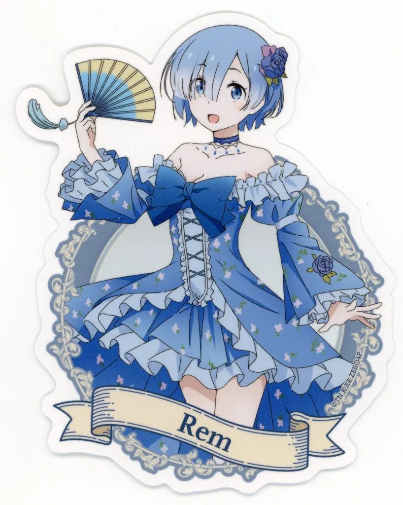 Re:ゼロから始める異世界生活 描き下ろし レム 屋外対応ステッカー パーティードレスver. - 公式商品画像 | AniSmile