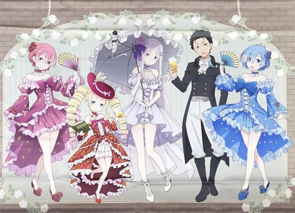 Re:ゼロから始める異世界生活 描き下ろし B2タペストリー パーティーver. - 公式商品画像 | AniSmile