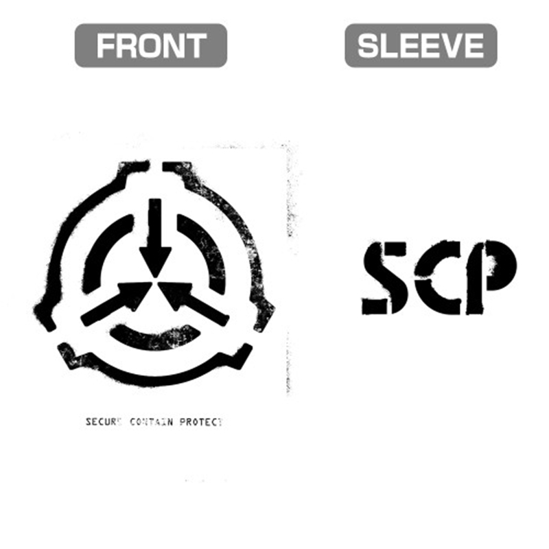 SCP財団 ステンシルロゴ Tシャツ/WHITE-S 画像 3 | AniSmile