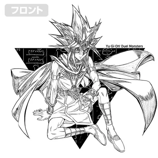 遊☆戯☆王 アテムTシャツ/WHITE-S 画像 2 | AniSmile