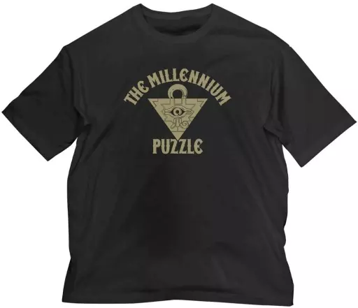 遊☆戯☆王デュエルモンスターズ 千年パズル ビッグシルエットTシャツ/BLACK-XL - 公式商品画像 | AniSmile