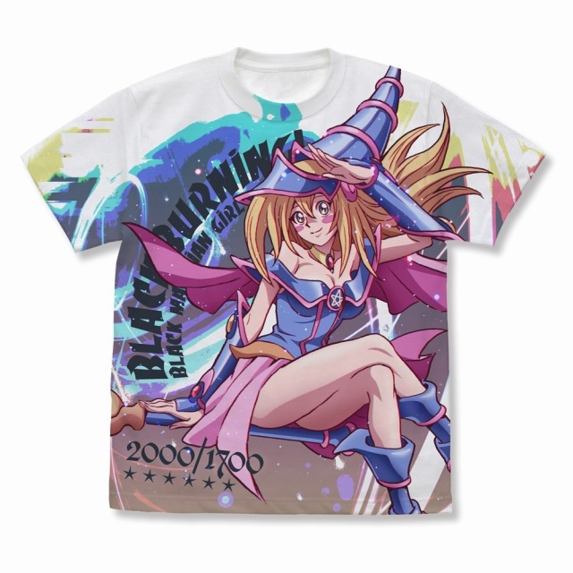遊☆戯☆王デュエルモンスターズ ブラック・マジシャン・ガール フルグラフィックTシャツ/WHITE-XL - 公式商品画像 | AniSmile