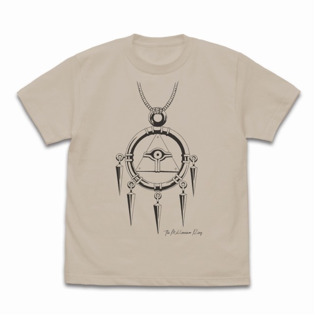 遊☆戯☆王デュエルモンスターズ 千年リング Tシャツ/LIGHT BEIGE-XL 画像 2 | AniSmile