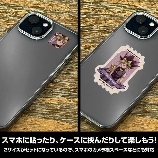 遊☆戯☆王デュエルモンスターズ 描き下ろし 武藤遊戯 ミニステッカーセット オフモードの決闘者Ver. 画像 4 | AniSmile