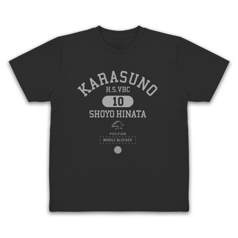 ハイキュー!! 日向翔陽 カレッジ ドライTシャツ/BLACK-XL 画像 2 | AniSmile