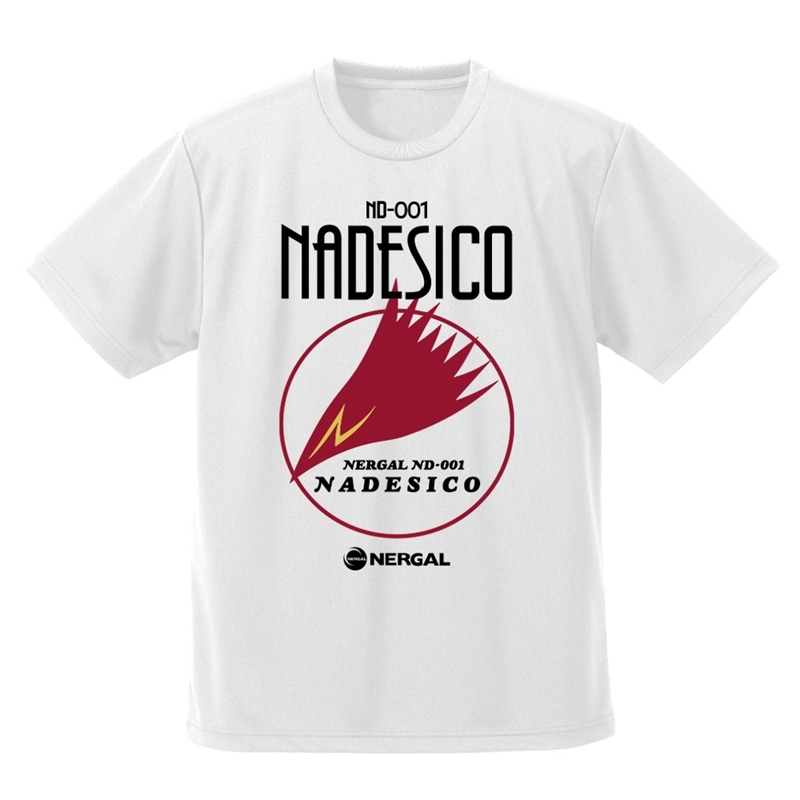 機動戦艦ナデシコ ナデシコロゴ ドライTシャツ/WHITE-M 画像 2 | AniSmile