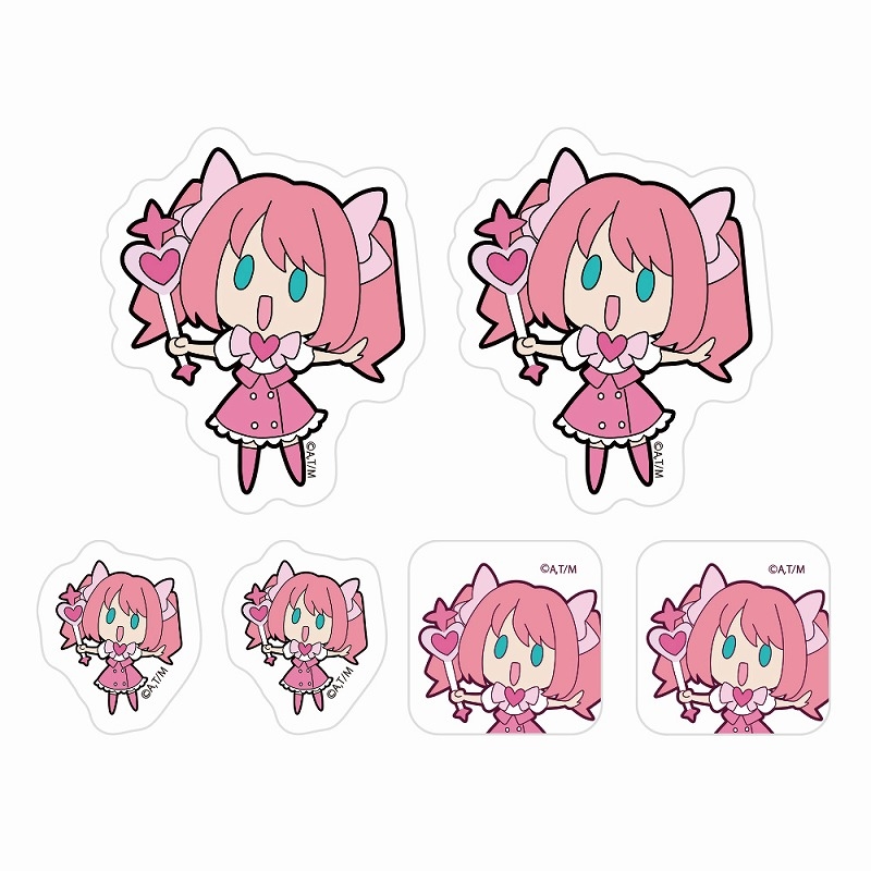 TVアニメ「魔法少女にあこがれて」 マジアマゼンタ ミニステッカーセット 画像 2 | AniSmile