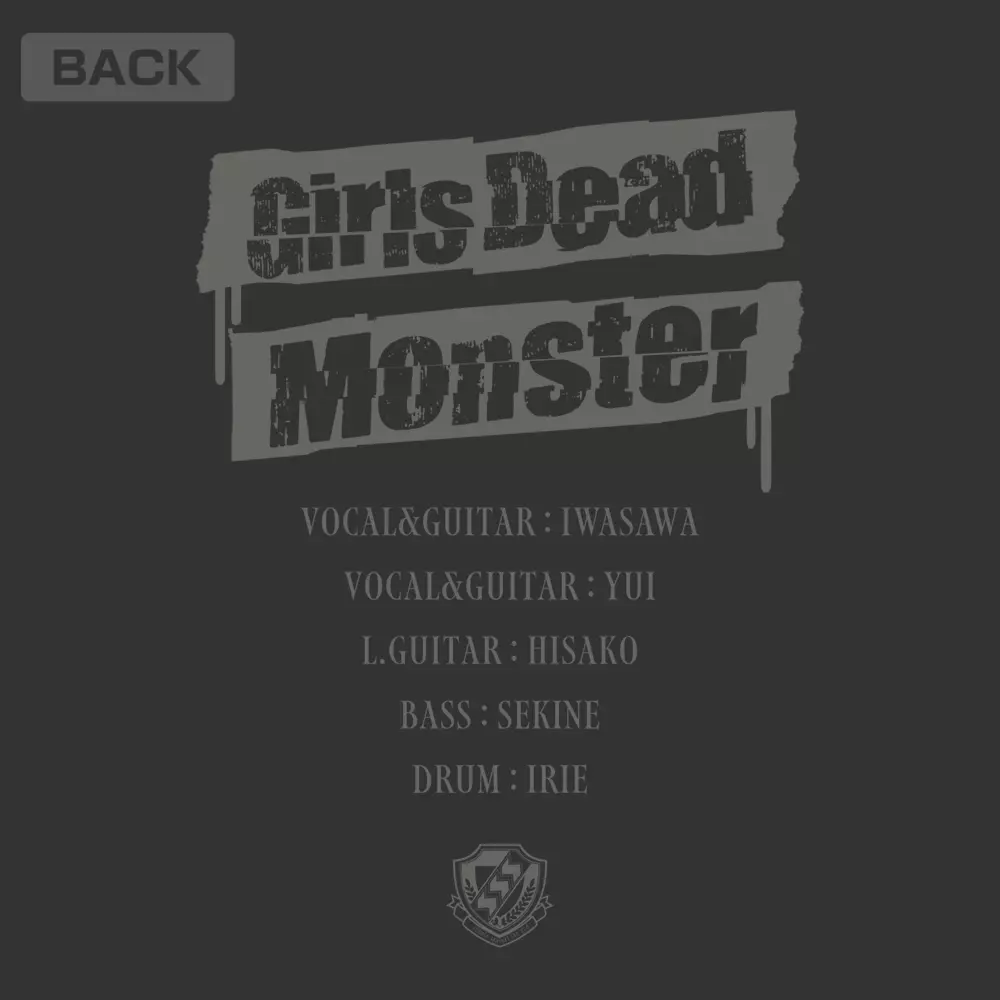 Angel Beats! Girls Dead Monster ライブ Tシャツ/SUMI-XL 画像 4 | AniSmile
