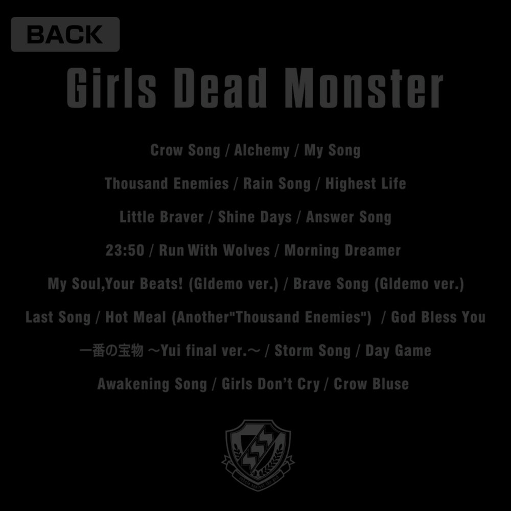 Angel Beats! Girls Dead Monster Tシャツ/BLACK-S 画像 4 | AniSmile