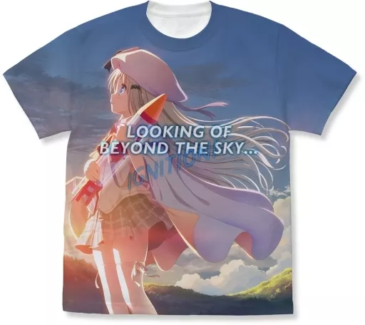 クドわふたー フルグラフィックTシャツ/WHITE-M - 公式商品画像 | AniSmile
