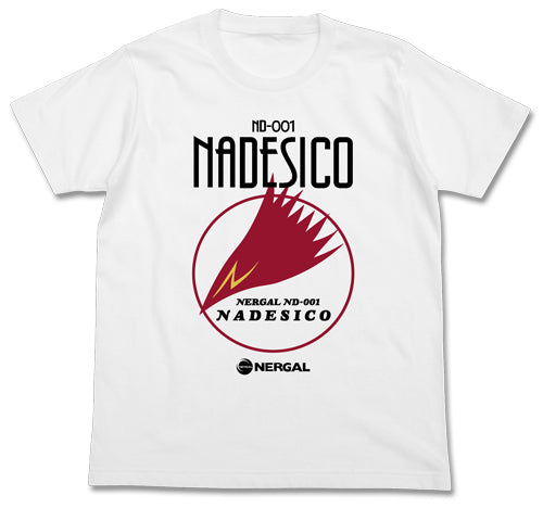 機動戦艦ナデシコ ナデシコロゴ Tシャツ/WHITE-M - 公式商品画像 | AniSmile