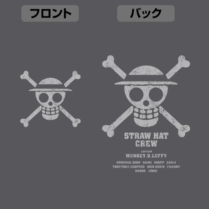 ワンピース 麦わらの一味 薄手ドライパーカー Ver.2.0/GRAY-L 画像 5 | AniSmile