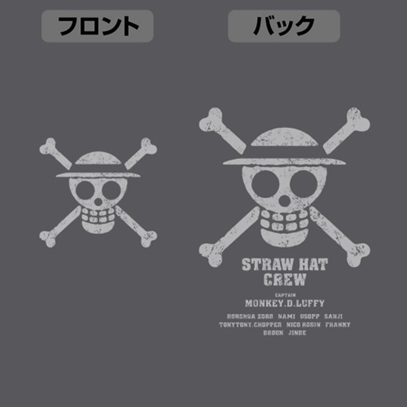 ワンピース 麦わらの一味 薄手ドライパーカー Ver.2.0/GRAY-M 画像 5 | AniSmile